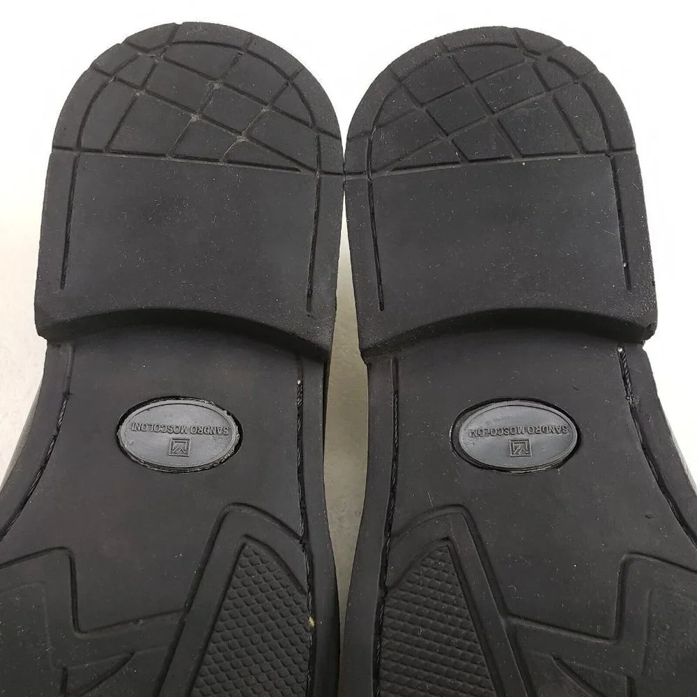 Sandro Moscoloni Edwin Leather Loafer Mens 11.5 Black Slip On Dress Casual Shoe